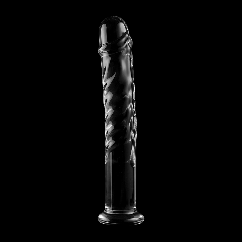 SERIA NEBULA BY IBIZA - MODEL 16 DILDO SZKŁO BOROKRZEMOWE PRZEŹROCZYSTE 18,5 CM -O- 3 CM