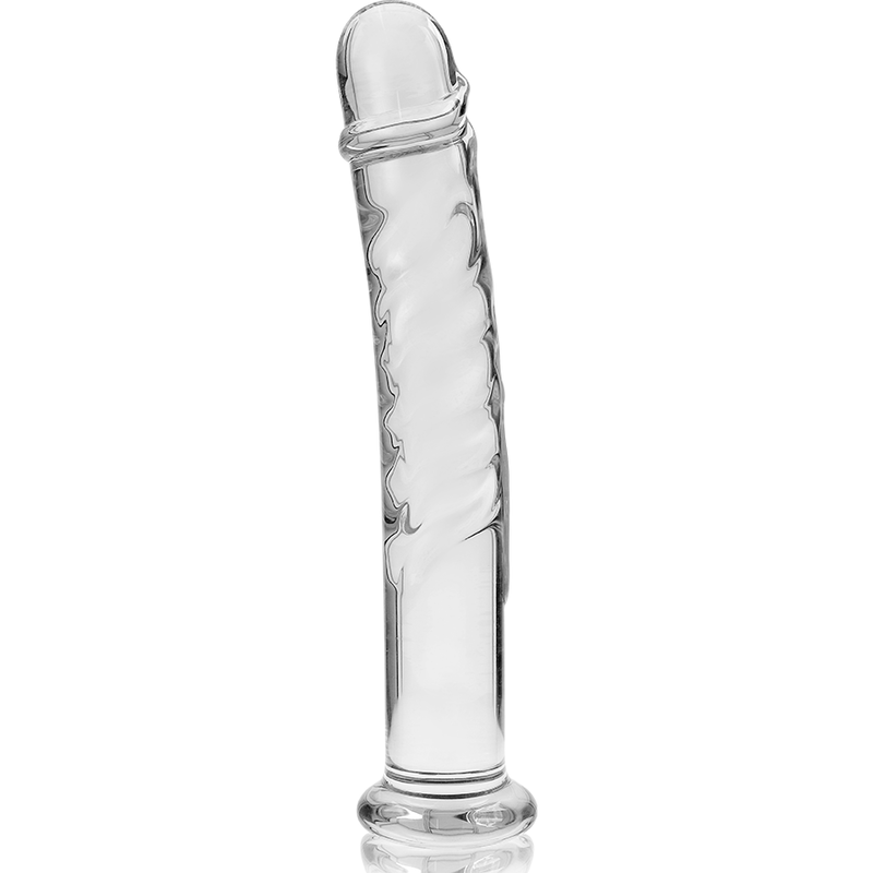 SERIA NEBULA BY IBIZA - MODEL 16 DILDO SZKŁO BOROKRZEMOWE PRZEŹROCZYSTE 18,5 CM -O- 3 CM