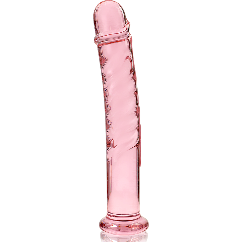 NEBULA SERIES BY IBIZA - MODEL 16 DILDO SZKŁO BOROKRZEMOWE RÓŻOWE 18.5 CM -O- 3 CM