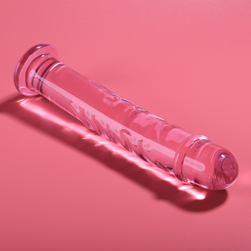 NEBULA SERIES BY IBIZA - MODEL 16 DILDO SZKŁO BOROKRZEMOWE RÓŻOWE 18.5 CM -O- 3 CM