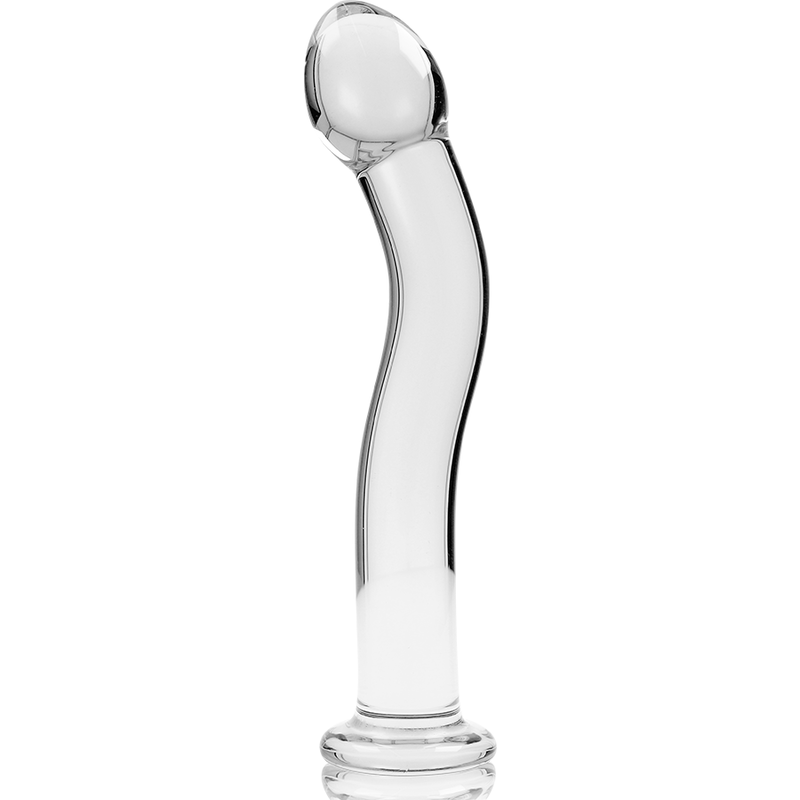 NEBULA SERIES BY IBIZA - MODEL 18 DILDO SZKŁO BOROKRZEMOWE PRZEŹROCZYSTE 18,5 CM -O- 3,5 CM
