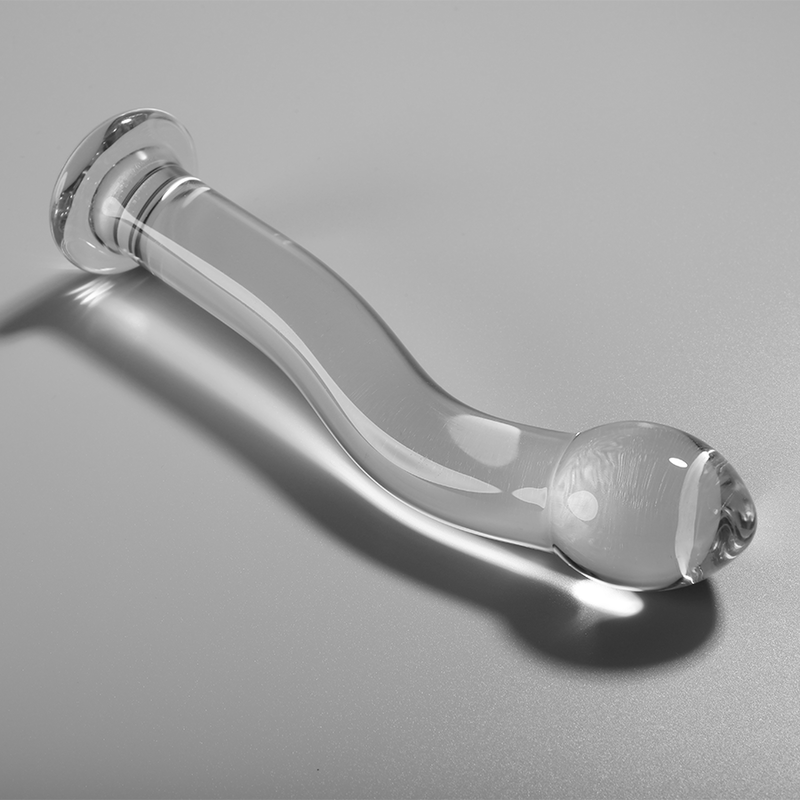 NEBULA SERIES BY IBIZA - MODEL 18 DILDO SZKŁO BOROKRZEMOWE PRZEŹROCZYSTE 18,5 CM -O- 3,5 CM