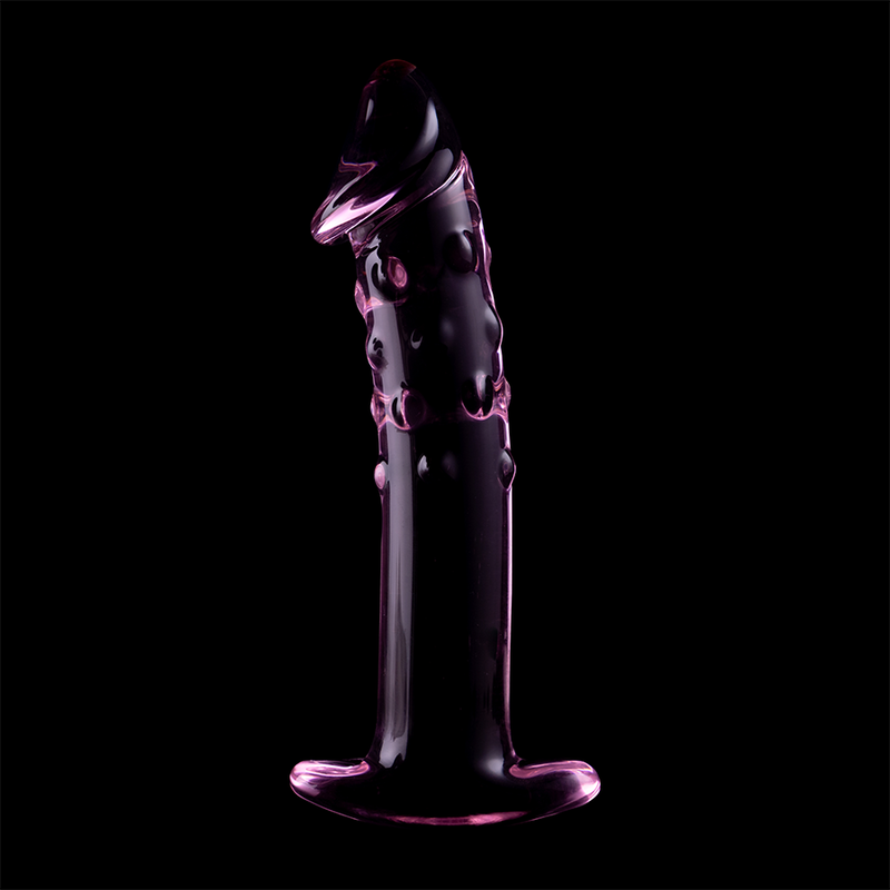 SERIA NEBULA BY IBIZA – DILDO MODEL 19 SZKŁO BOROKRZEMOWE RÓŻOWE 18,5 CM – Ø 4 CM