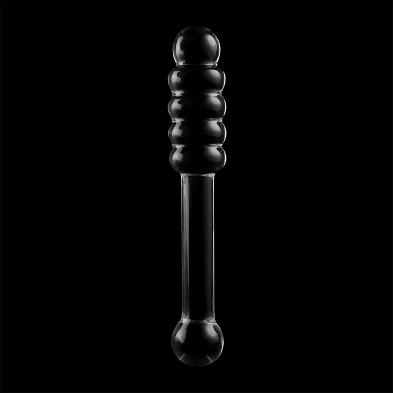SERIA NEBULA FIRMY IBIZA - MODEL 20 DILDO SZKŁO BOROKRZEMIANOWE PRZEŹROCZYSTE 20,5 CM -O- 3 CM