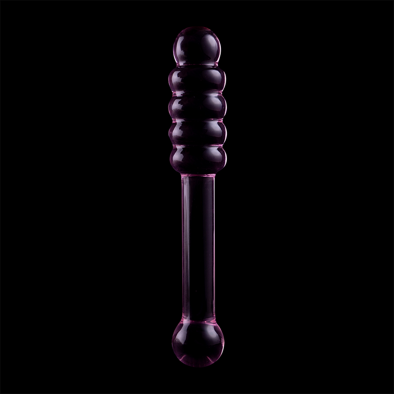SERIA NEBULA BY IBIZA - DILDO MODEL 20 ZE SZKŁA BOROKRZEMIANOWEGO RÓŻOWE 20,5 CM -Ø- 3 CM