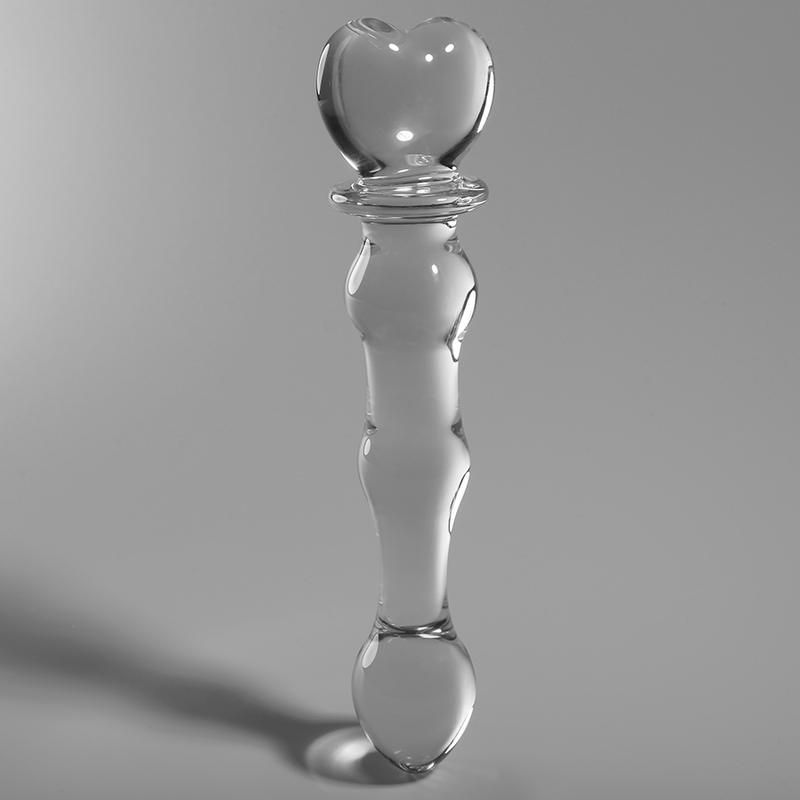 SERIA NEBULA FIRMY IBIZA - MODEL 21 DILDO ZE SZKŁA BOROKRZEMIANOWEGO PRZEŹROCZYSTE 20,5 CM -O- 3,5 CM