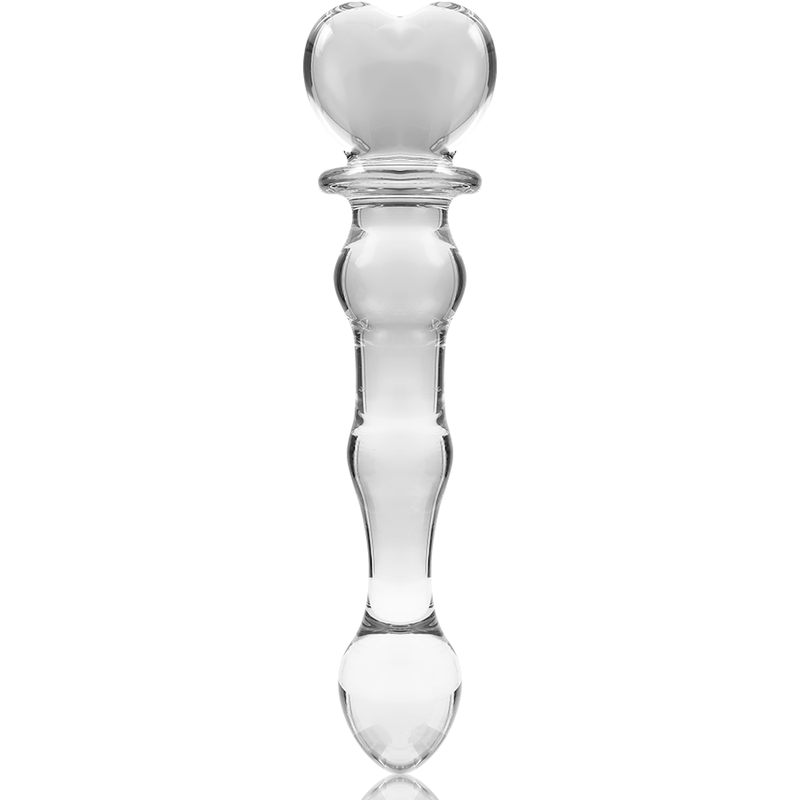 SERIA NEBULA FIRMY IBIZA - MODEL 21 DILDO ZE SZKŁA BOROKRZEMIANOWEGO PRZEŹROCZYSTE 20,5 CM -O- 3,5 CM