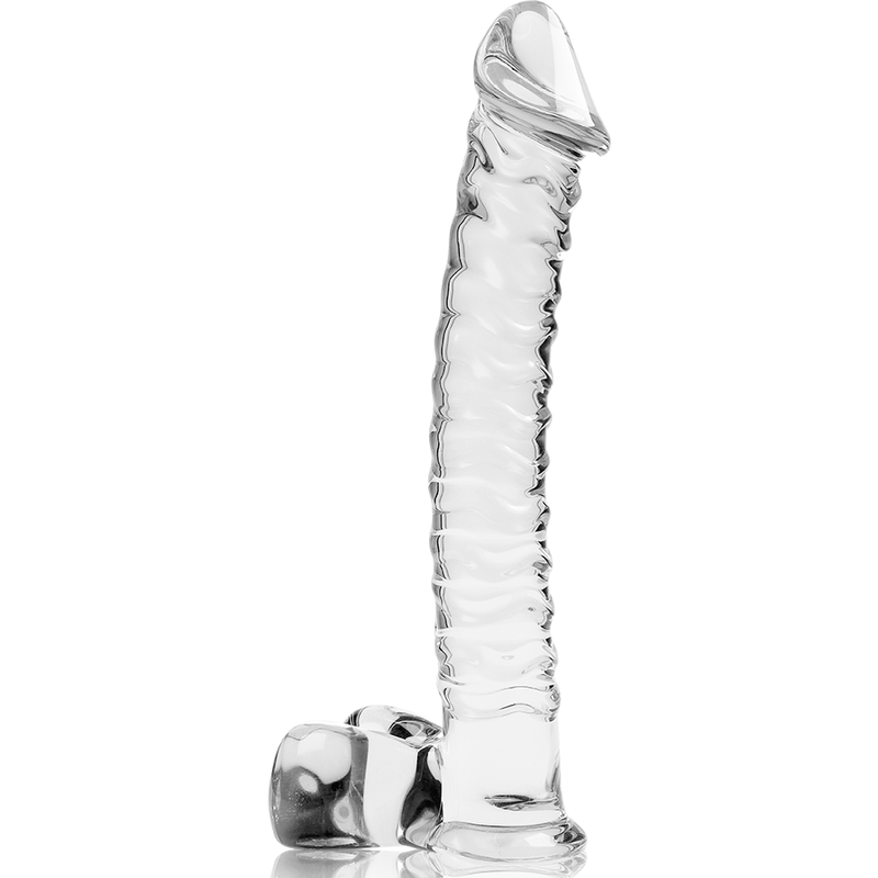 SERIA NEBULA BY IBIZA - DILDO MODEL 23 ZE SZKŁA BOROKRZEMIANOWEGO PRZEZROCZYSTE 21.5 CM -O- 4 CM