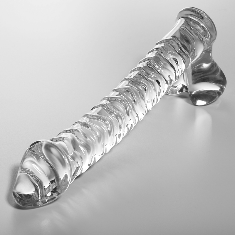 SERIA NEBULA BY IBIZA - DILDO MODEL 23 ZE SZKŁA BOROKRZEMIANOWEGO PRZEZROCZYSTE 21.5 CM -O- 4 CM