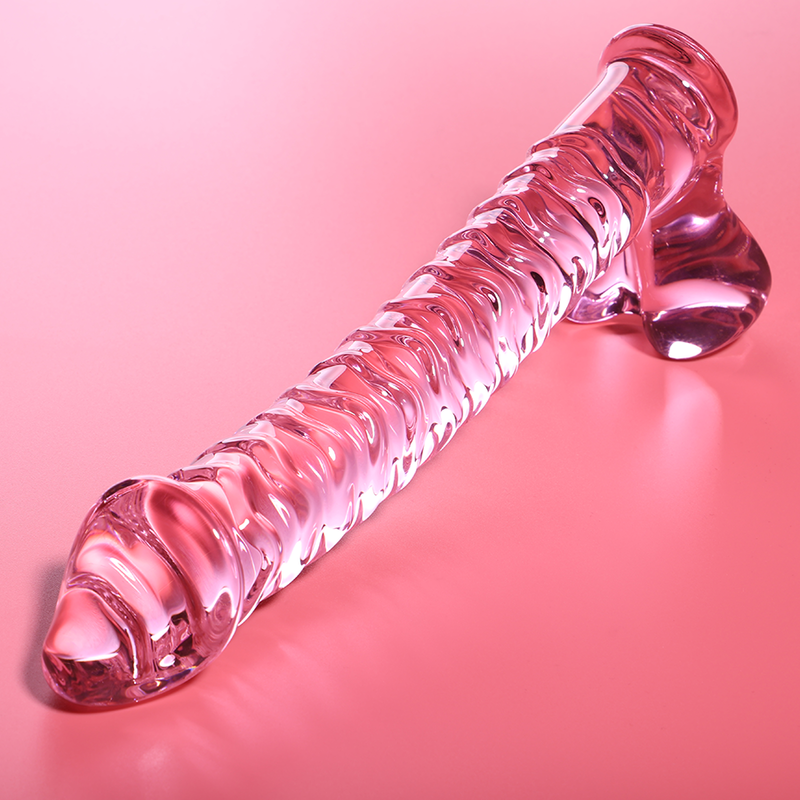 SERIA NEBULA IBIZA - DILDO MODEL 23 ZE SZKŁA BOROKRZEMOWEGO RÓŻOWE 21,5 CM -O- 4 CM