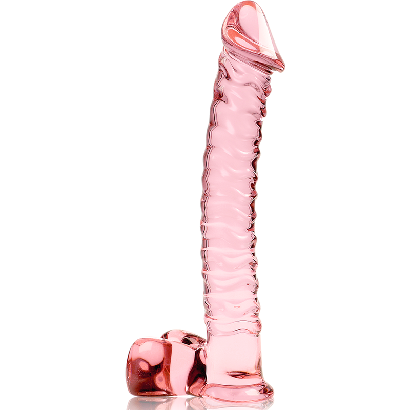 SERIA NEBULA IBIZA - DILDO MODEL 23 ZE SZKŁA BOROKRZEMOWEGO RÓŻOWE 21,5 CM -O- 4 CM