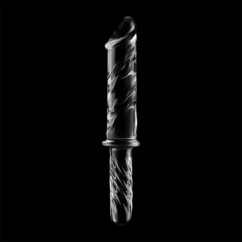 NEBULA SERIES BY IBIZA - MODEL 24 DILDO SZKŁO BOROKRZEMOWE PRZEŹROCZYSTE 28.5 CM -O- 5 CM