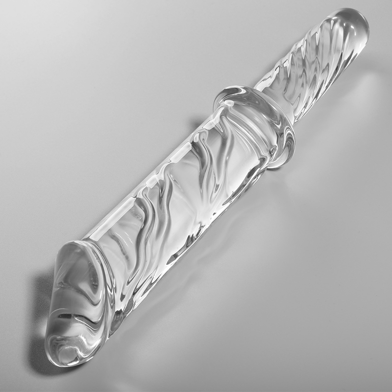 NEBULA SERIES BY IBIZA - MODEL 24 DILDO SZKŁO BOROKRZEMOWE PRZEŹROCZYSTE 28.5 CM -O- 5 CM