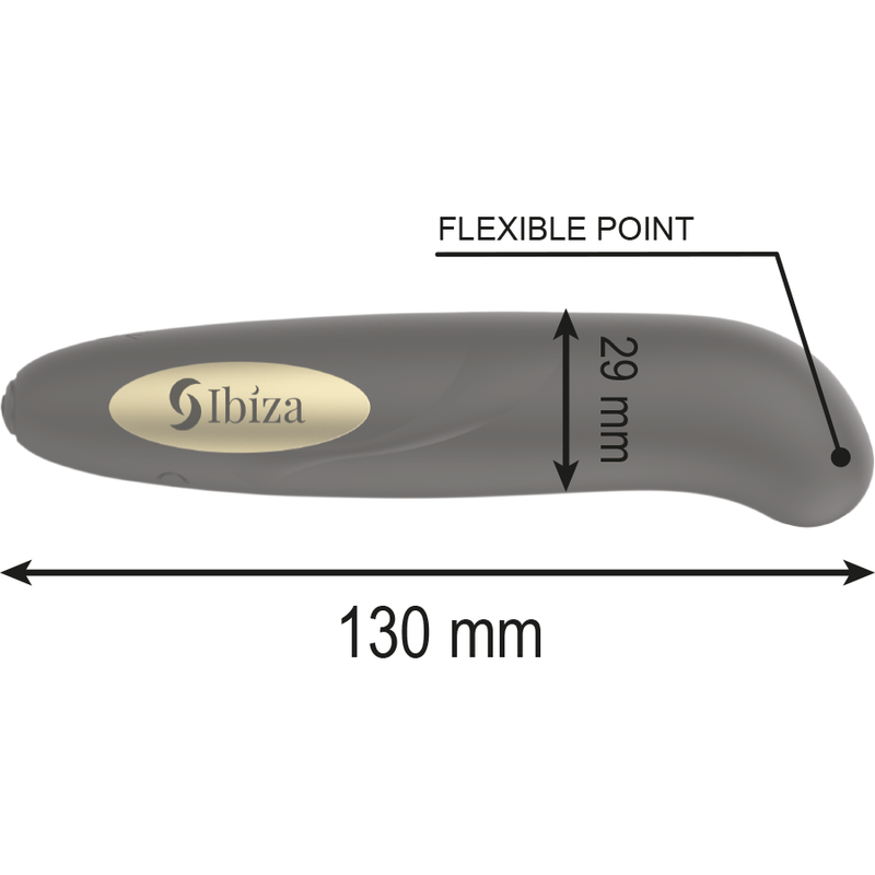 IBIZA - STYMULATOR ŁECHTACZKI ŁADOWARKA USB 10 TRYBÓW WIBRACJI ZŁOTY 13 X 2,9