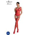 PASSION - KOLEKCJA ECO BODYSTOCKING ECO BS001 CZERWONY