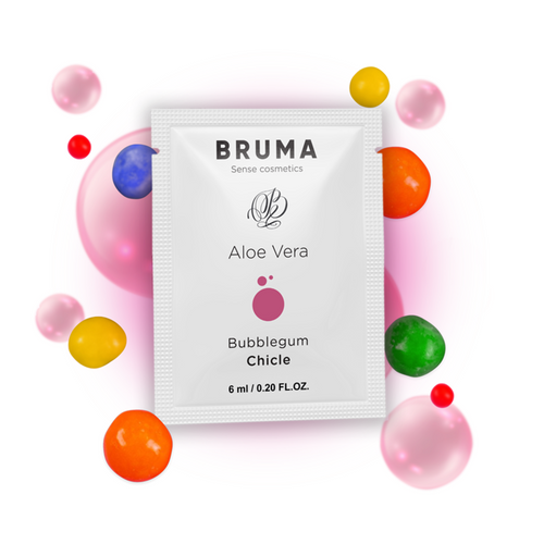 BRUMA - ŻEL POŚLIZGOWY ALOESOWY O SMAKU GUMY BALONOWEJ 6 ML