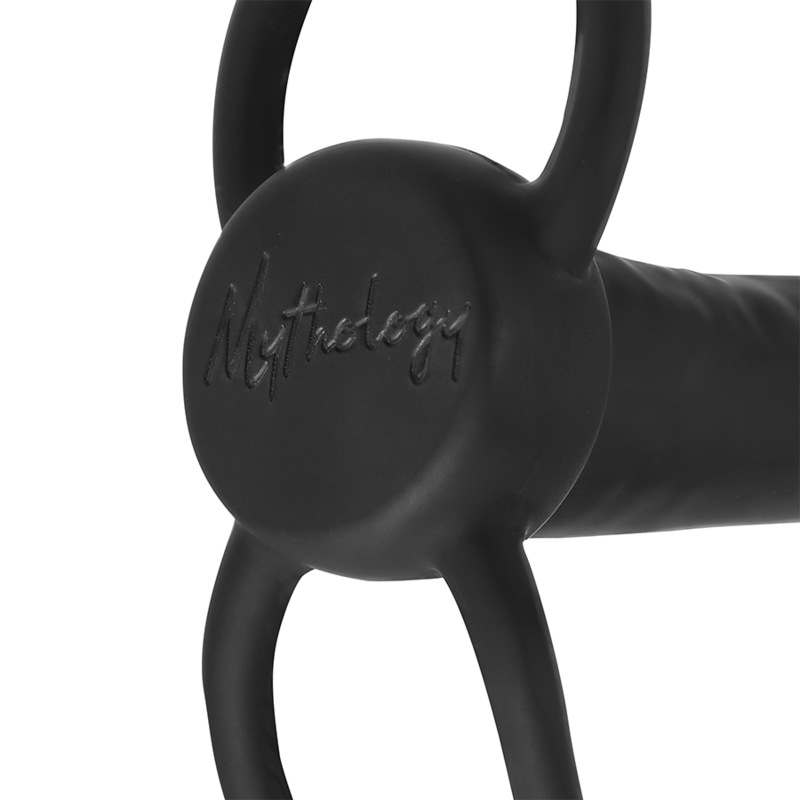 MYTHOLOGY - COBI ONYX ANALNY DILDO Z PIERŚCIENIEM NA PENISA I JĄDRA 13 CM SILIKON