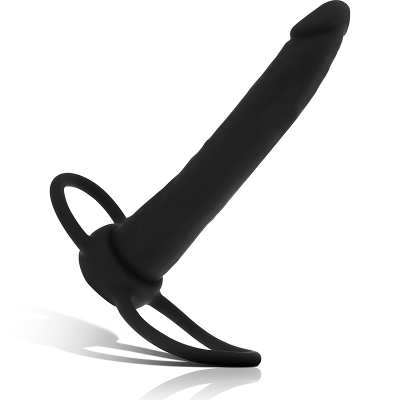 MYTHOLOGY - COBI ONYX ANALNY DILDO Z PIERŚCIENIEM NA PENISA I JĄDRA 13 CM SILIKON