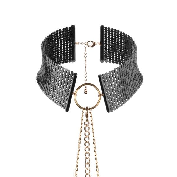 BIJOUX - NASZYJNIK DÉSIR MÉTALLIQUE CZARNY METALICZNY