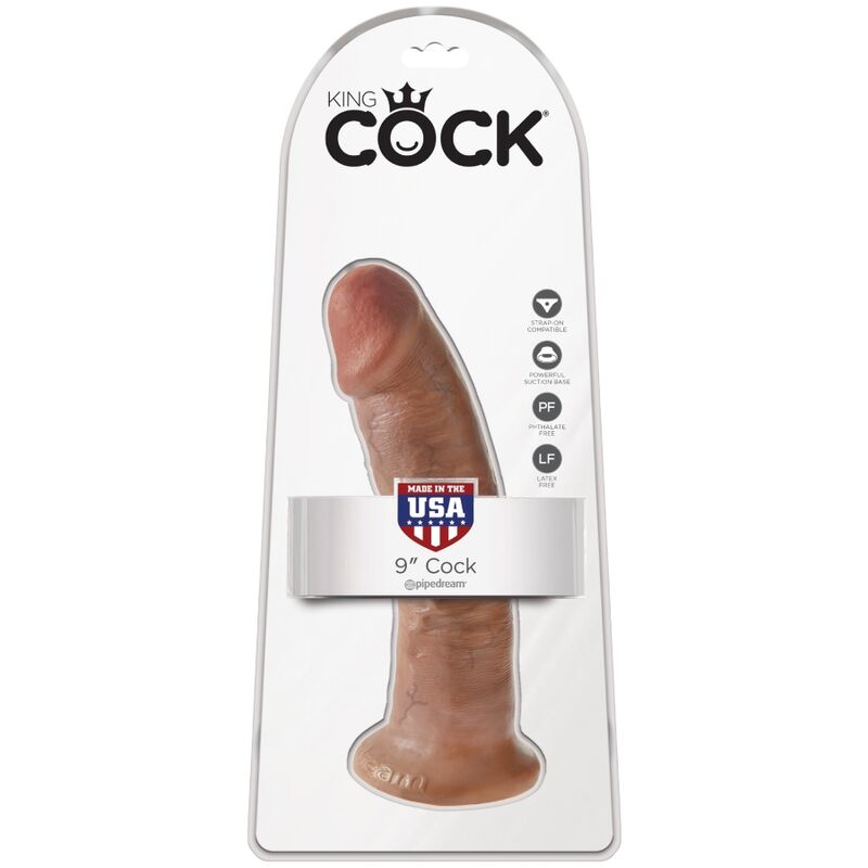 KING COCK - REALISTYCZNY PENIS 21,7 CM KARMELOWY