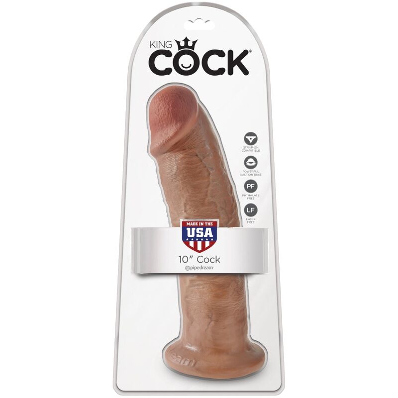 KING COCK - REALISTYCZNY PENIS 24 CM KARMELOWY