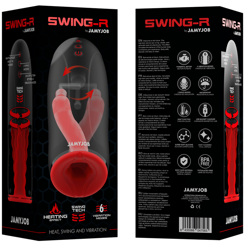 JAMYJOB - MASECZKA GRZEJĄCA SWING-R, SWING TECH I WIBRUJĄCY MASTURBATOR