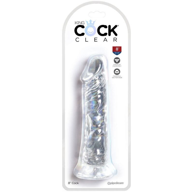 KING COCK - REALISTYCZNY PENIS 19,7 CM PRZEŹROCZYSTY