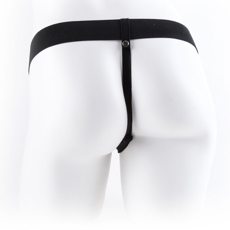 SERIA FETISH FANTASY – REGULOWANA UPRZĄŻ Z PILOTEM REALISTYCZNY PENIS Z JĄDRAMI 23 CM