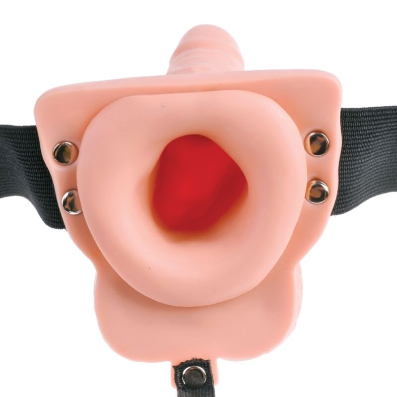 FETISH FANTASY SERIES — REGULOWANA UPRZĄŻ Z PILOTEM REALISTYCZNY PENIS Z AKUMULATOROWYMI JĄDRAMI I WIBRATOREM 15 CM