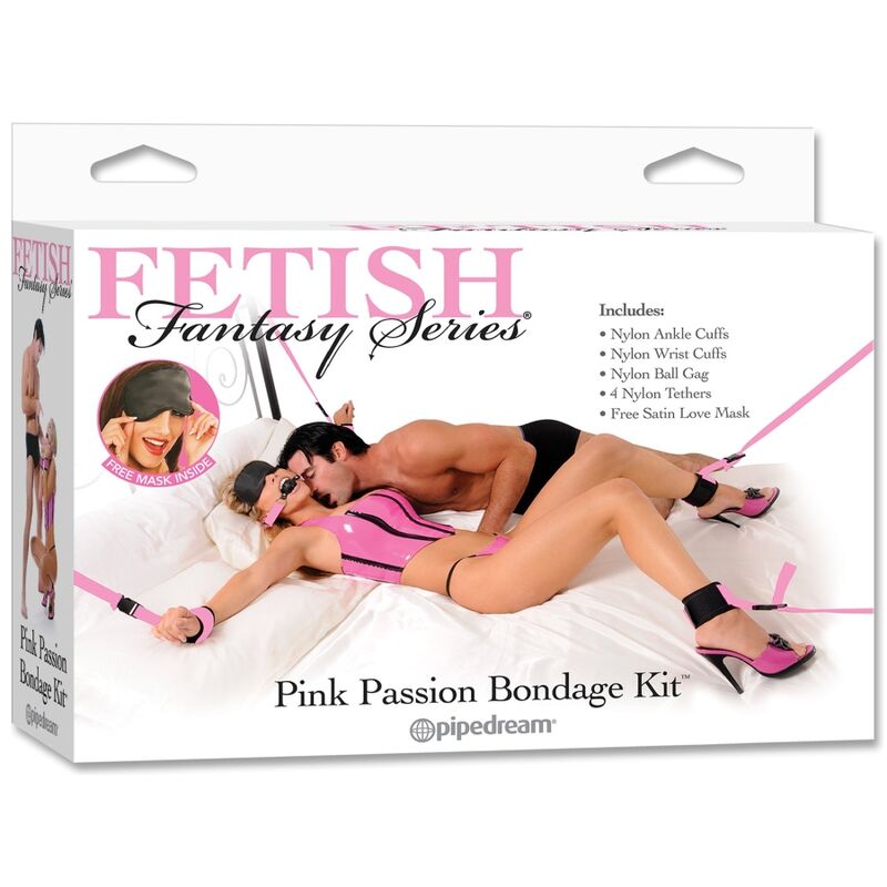 SERIA FETYSZ FANTASY – ZESTAW BONDAGE RÓŻOWY