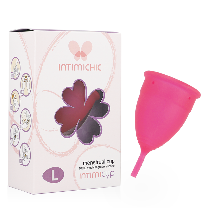 INTIMICHIC - KUBECZEK MENSTRUACYJNY Z SILIKONU MEDYCZNEGO - ROZMIAR L