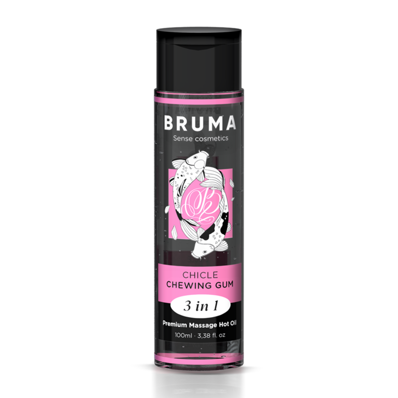 BRUMA - PREMIUM OLEJEK DO MASAŻU ROZGRZEWAJĄCY GUMA DO ŻUCIA 3 W 1 - 100 ML