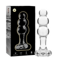 SERIA NEBULA BY IBIZA - MODEL 1 KOREK ANALNY ZE SZKŁA BOROKRZEMOWEGO PRZEZROCZYSTY 10.5 CM -O- 3 CM