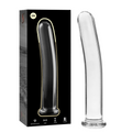 SERIA NEBULA FIRMY IBIZA - SZKLANY DILDO MODEL 8 ZE SZKŁA BOROKRZEMIANOWEGO PRZEZROCZYSTY 14,5 CM -O- 2 CM