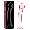 SERIA NEBULA IBIZA - MODEL 11 DILDO SZKŁO BOROKRZEMIANOWE RÓŻOWE 16 CM -O- 3 CM