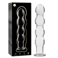SERIA NEBULA FIRMY IBIZA - MODEL 10 DILDO SZKŁO BOROKRZEMOWE PRZEŹROCZYSTE 16,5 CM -O- 3,5 CM