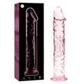 SERIA NEBULA BY IBIZA - MODEL 12 DILDO SZKŁO BOROKRZEMOWE RÓŻOWE 17 CM -O- 3.5 CM