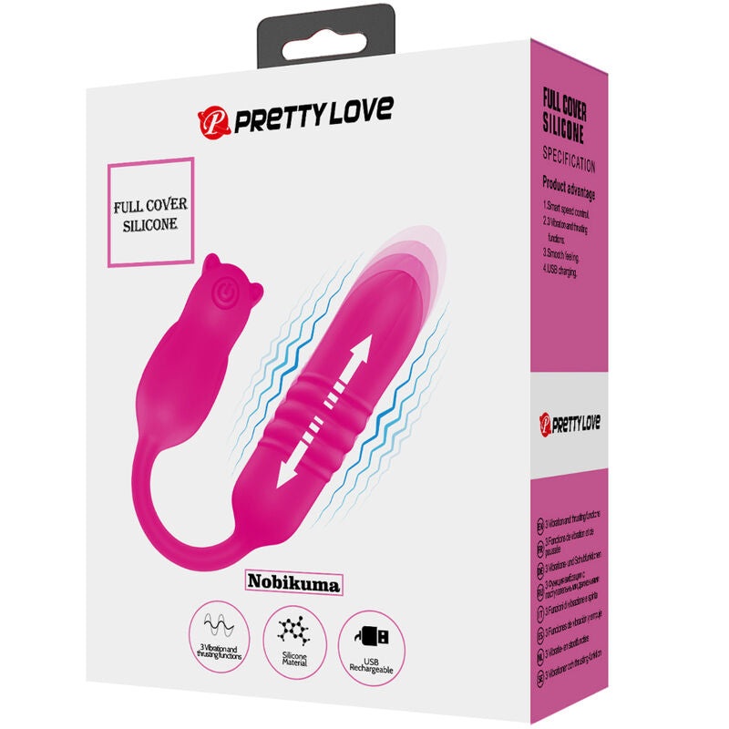 PRETTY LOVE - RÓŻOWA SILIKONOWA KULA WIBRACYJNA NOBIKUMA