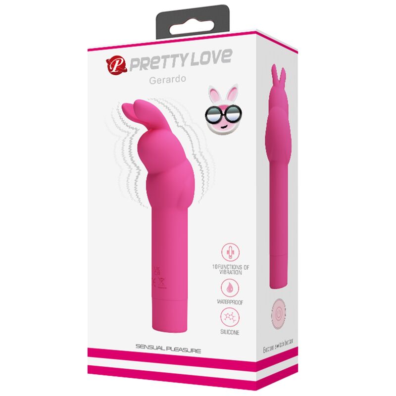 PRETTY LOVE - GERARDO FUSCHIA KRÓLIK SILIKONOWY WIBRATOR