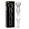 SERIA NEBULA BY IBIZA - MODEL 13 DILDO SZKŁO BOROKRZEMIANOWE PRZEŹROCZYSTE 18 CM -O- 3.5 CM
