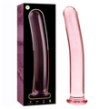 SERIA NEBULA BY IBIZA - MODEL 17 DILDO SZKLANE BOROKRZEMOWE RÓŻOWE 18,5 CM -O- 3 CM