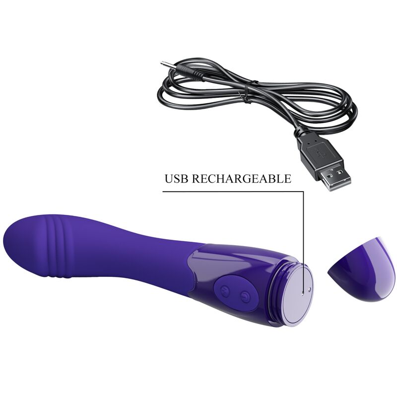 PRETTY LOVE - ELEMENTAL YOUTH FIOLETOWY WIBRATOR DILDO