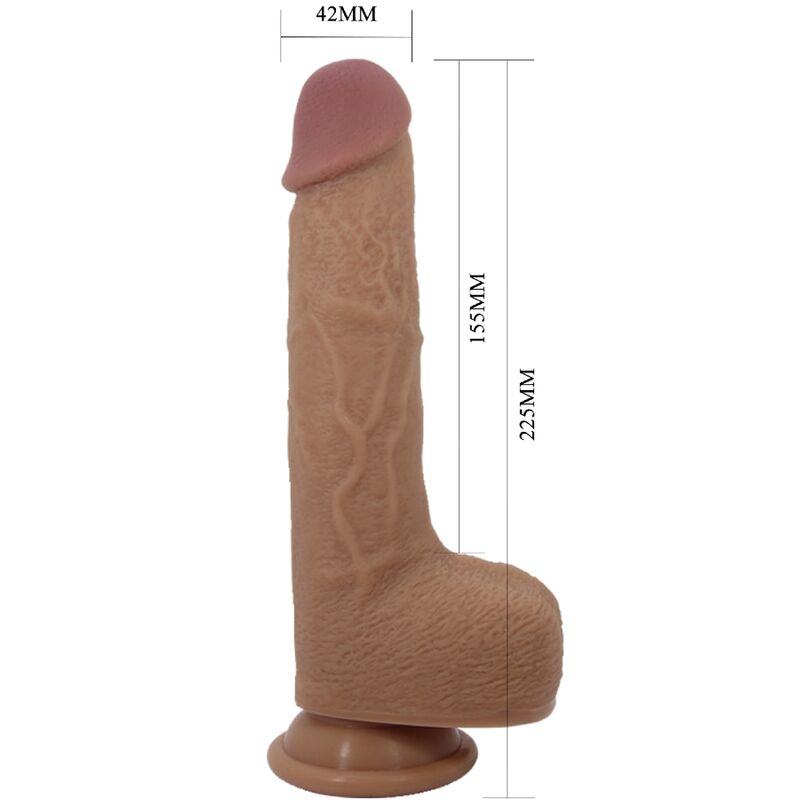 PRETTY LOVE - REALISTYCZNE DILDO WIBRUJĄCE TOMMY 22,5 CM