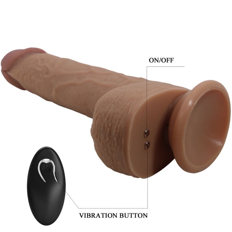 PRETTY LOVE - REALISTYCZNE DILDO WIBRUJĄCE TOMMY 22,5 CM
