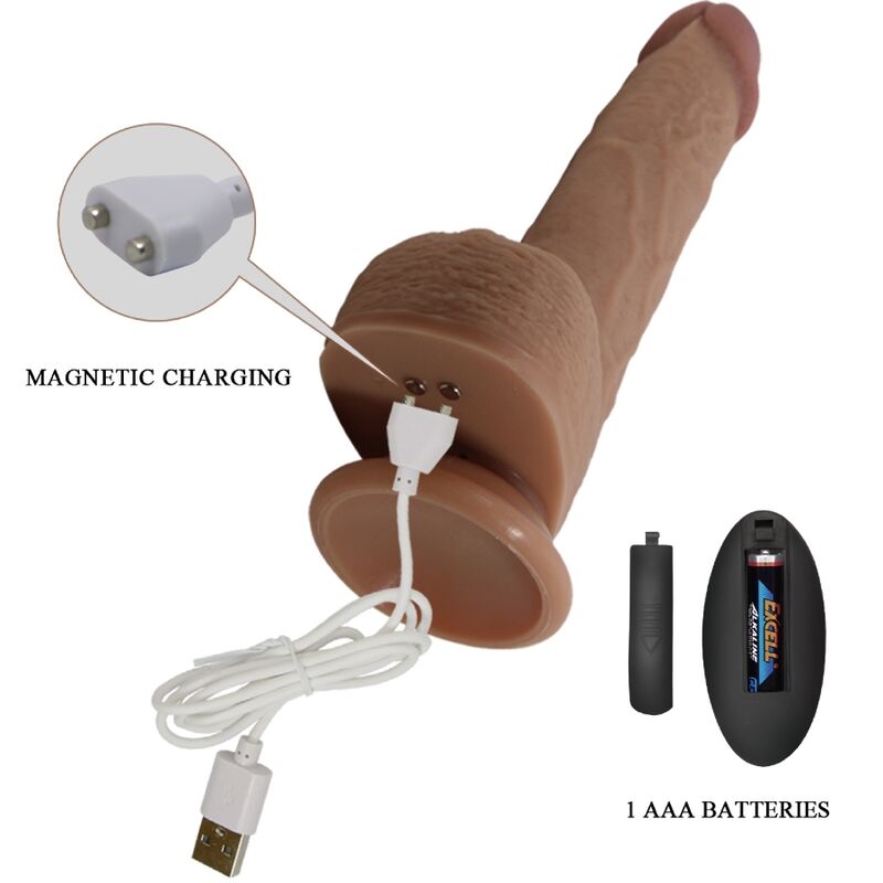 PRETTY LOVE - REALISTYCZNE DILDO WIBRUJĄCE TOMMY 22,5 CM
