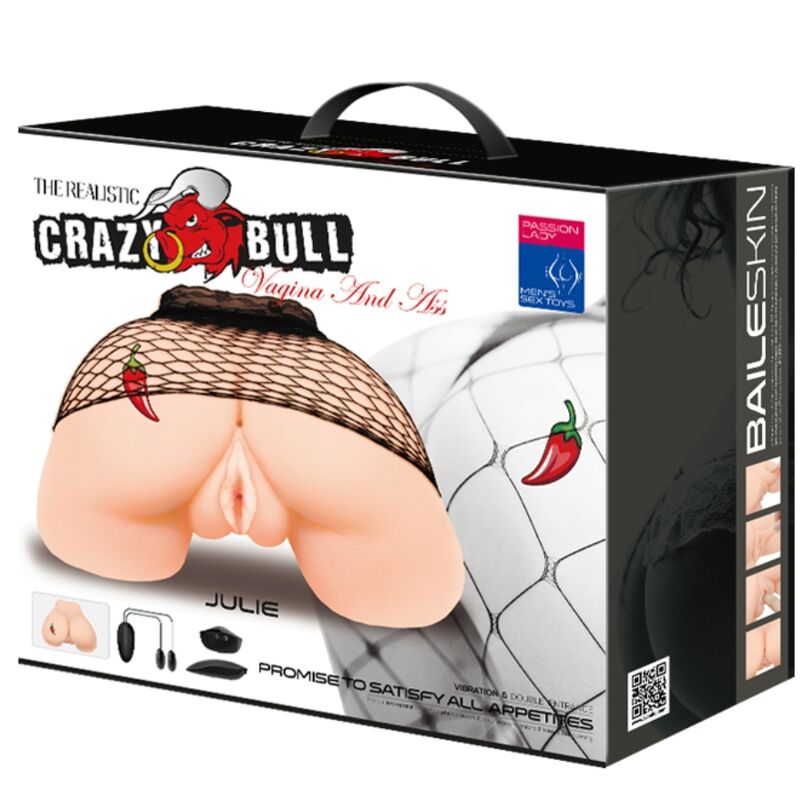 CRAZY BULL - POCHWA I ODBYT Z REALISTYCZNĄ TEKSTURĄ I WIBRACJĄ