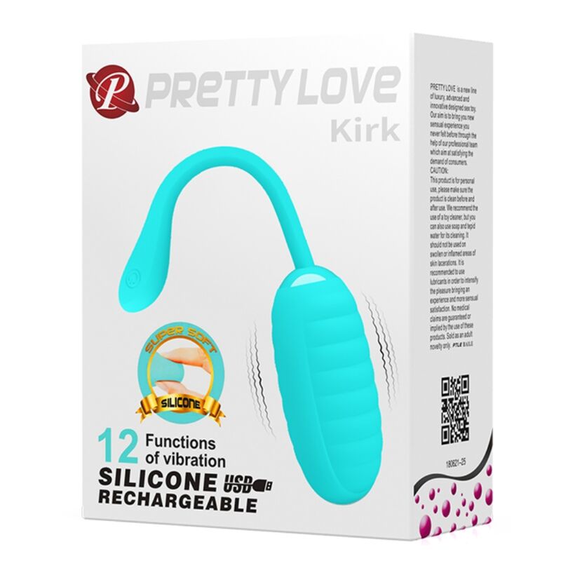 PRETTY LOVE - KIRK WIBRUJĄCE JAJKO ŁADOWANE JASNOZIELONE