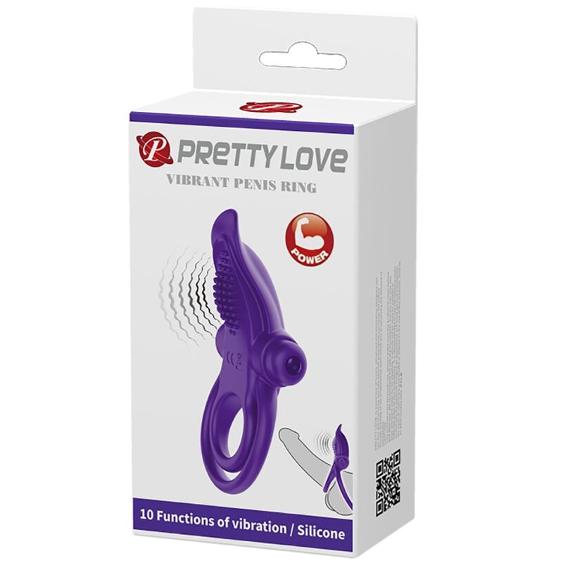 PRETTY LOVE – FIOLETOWY WIBRUJĄCY PIERŚCIEŃ NA PENISA