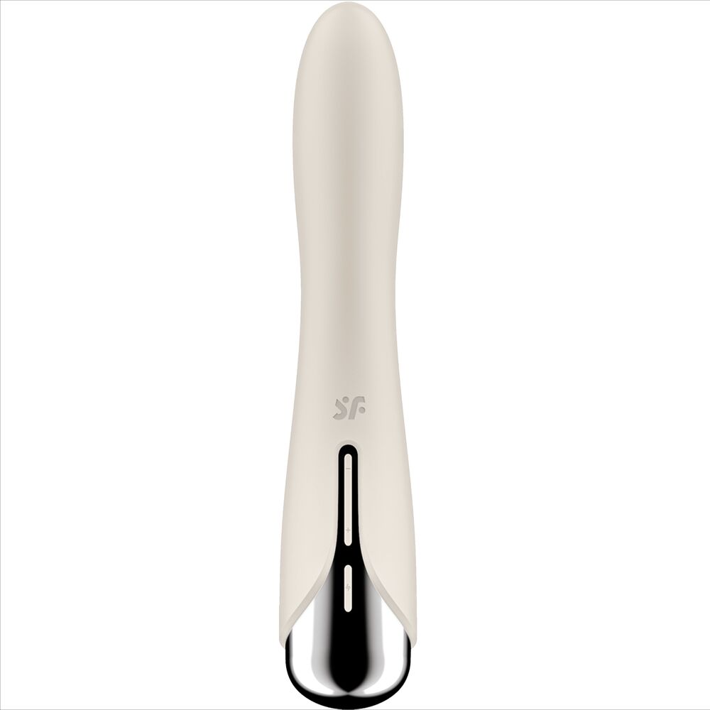 SATISFYER - WIBRATOR OBROTOWY Z FUNKCJĄ WIBRACJI DO PUNKTU G W KOLORZE BEŻOWYM SPINNING VIBE 1