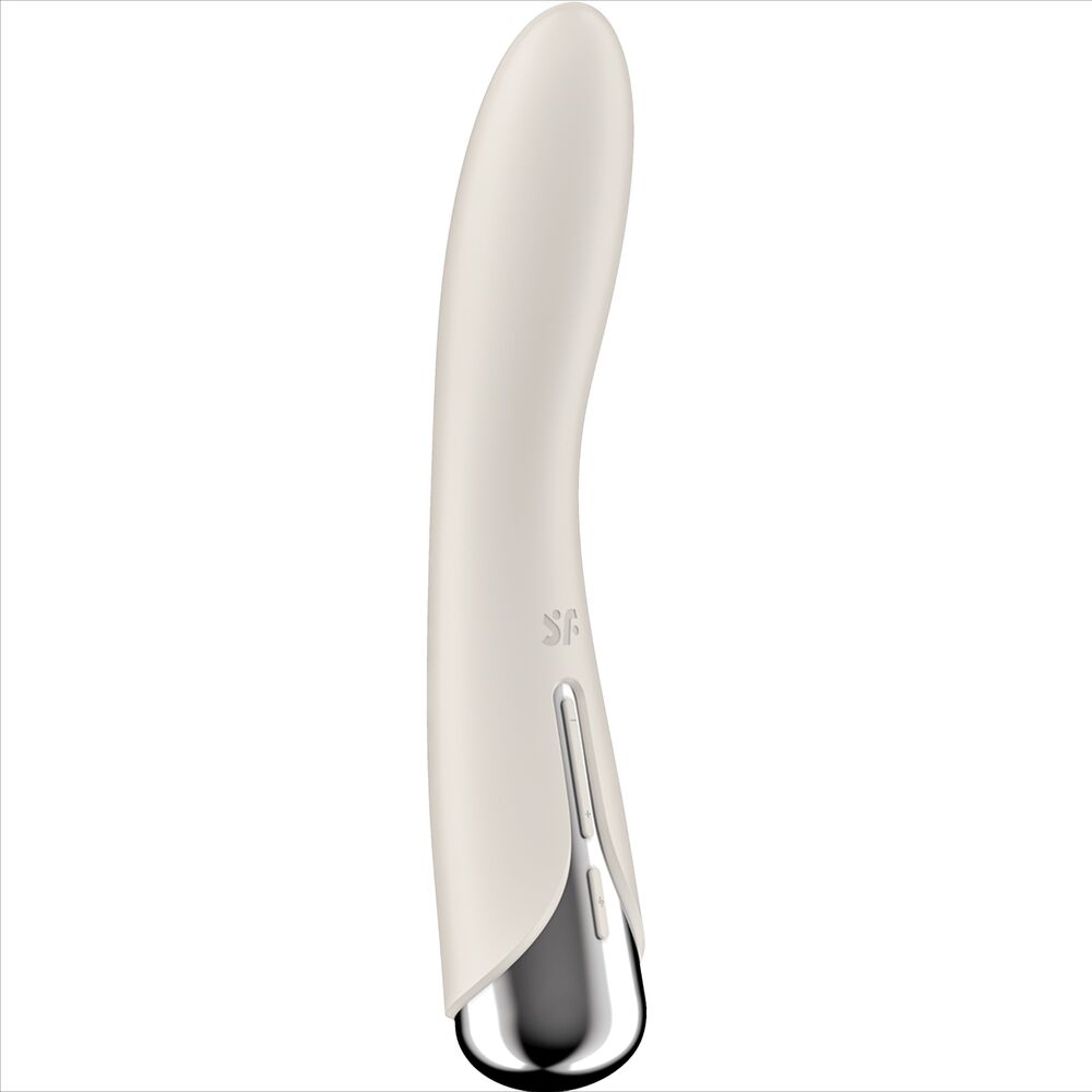 SATISFYER - WIBRATOR OBROTOWY Z FUNKCJĄ WIBRACJI DO PUNKTU G W KOLORZE BEŻOWYM SPINNING VIBE 1